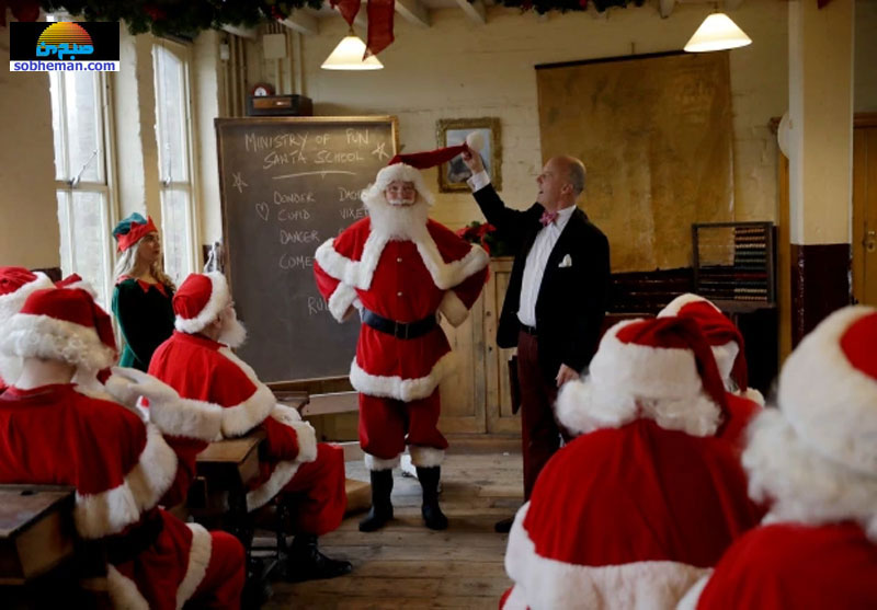(عکس) می‌دانستید بابانوئل‌ها هم مدرسه دارند؟!