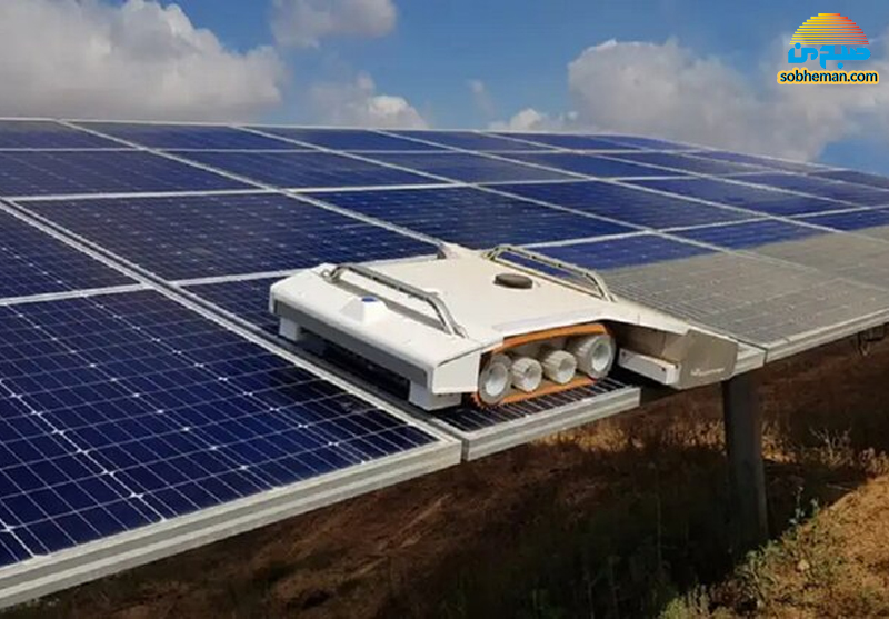 (عکس) ساخت رباتی برای گردگیری پنل‌های خورشیدی!