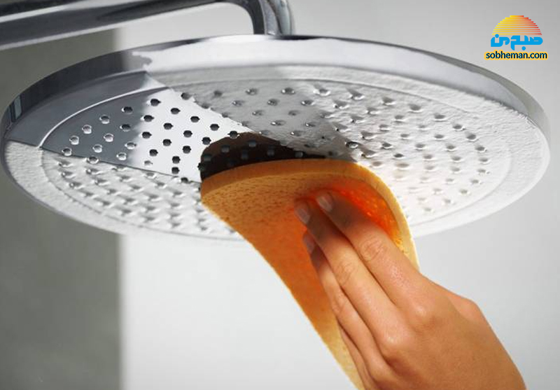 راهکاری ساده برای تمیز کردن سردوش حمام