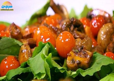 طرز تهیه‌ی سالاد قارچ به سبک فرانسوی