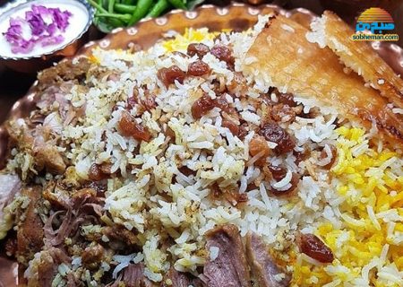 طرز تهیه تهچین گرمساری