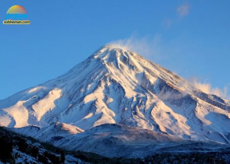 (ویدئو) نمای زیبا و برفی از قله دماوند