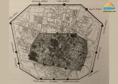 آشنایی با ۱۲ دروازه در تهران قدیم