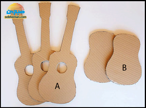 آموزش ساخت گیتار با استفاده از مقوا