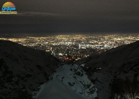 (ویدئو) بارش برف تابستانی در توچال